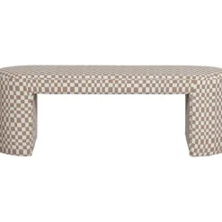 Bankje Jannik ruit dessin Zand^Trendhopper Outlet
