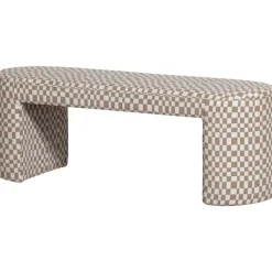 Bankje Jannik ruit dessin Zand^Trendhopper Outlet