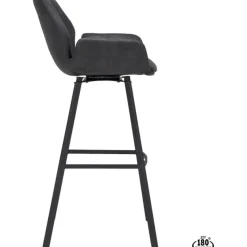 Barstoel Lizz 80cm Bull Antraciet^Trendhopper Best