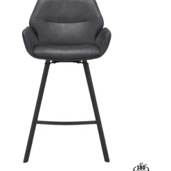 Barstoel Lizz 65cm Bull Antraciet^Trendhopper Best