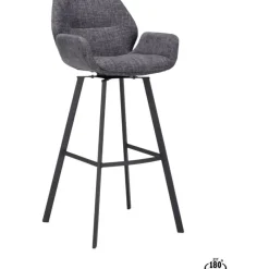 Barstoel Lizz 80cm stof Darkgrey^Trendhopper Hot