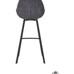 Barstoel Lizz 80cm stof Darkgrey^Trendhopper Hot