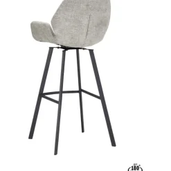 Barstoel Lizz 80cm stof Taupe^Trendhopper Hot