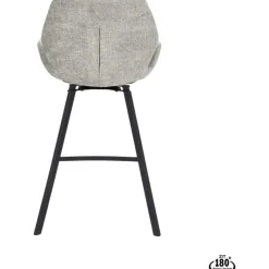 Barstoel Lizz 65cm stof Taupe^Trendhopper Hot