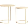 Bijzettafel Sadar Set van 2 Zand 50X40+52X46 CM^Trendhopper Sale