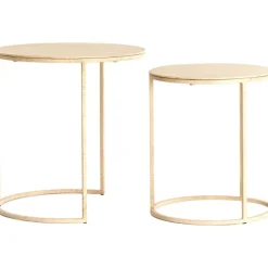 Bijzettafel Sadar Set van 2 Zand 50X40+52X46 CM^Trendhopper Sale