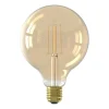 Calex LED volglas LangFilament Globelamp 220-240V 4.5W 470lm E27 G125, Goud 2100K Dimbaar^Trendhopper New