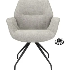 Eetkamerstoel Vieve stof Taupe^Trendhopper Hot