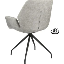Eetkamerstoel Vieve stof Taupe^Trendhopper Hot