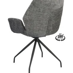 Eetkamerstoel Vieve stof Darkgrey^Trendhopper Discount