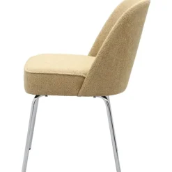 Eetkamerstoel Vogue Gear Camel met chromen poten^Trendhopper Online