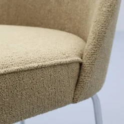 Eetkamerstoel Vogue Gear Camel met chromen poten^Trendhopper Online