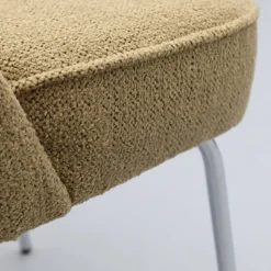 Eetkamerstoel Vogue Gear Camel met chromen poten^Trendhopper Online