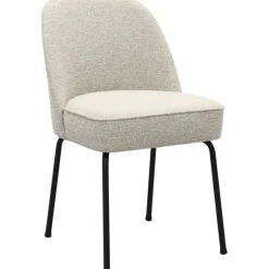 Eetkamerstoel Vogue Lima Beige met zwarte poten^Trendhopper Hot