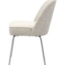 Eetkamerstoel Vogue Lima Beige met chromen poten^Trendhopper Hot