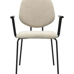 Eetkamerstoel Zelo met arm Beige^Trendhopper Hot