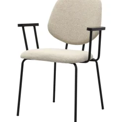 Eetkamerstoel Zelo met arm Beige^Trendhopper Hot