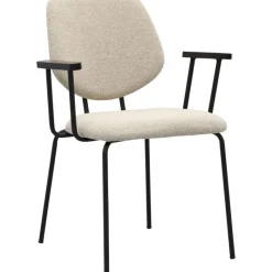 Eetkamerstoel Zelo met arm Beige^Trendhopper Hot