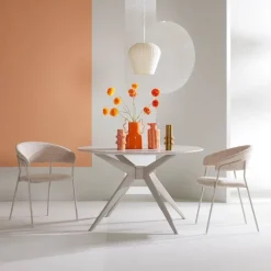 Eetkamerstoel Zeri met beige frame^Trendhopper Outlet