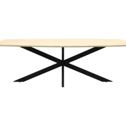 Eettafel Haiko Deens - Verjongd geborsteld Blad - 180x100 - Matrixpoot^Trendhopper Clearance