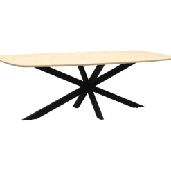 Eettafel Haiko Deens - Verjongd geborsteld Blad - 180x100 - Matrixpoot^Trendhopper Clearance