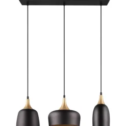 Hanglamp Chiraz mat zwart Excl. 3x E27 4,9W^Trendhopper Best