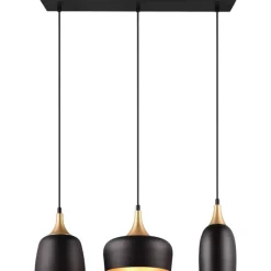 Hanglamp Chiraz mat zwart Excl. 3x E27 4,9W^Trendhopper Best