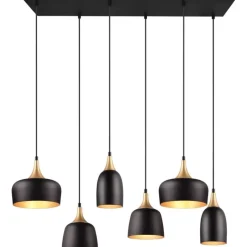 Hanglamp Chiraz mat zwart Excl. 6x E27 4,9W^Trendhopper Outlet