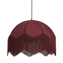 Hanglamp Malagia Velvet Bordeaux 60cm^Trendhopper Outlet