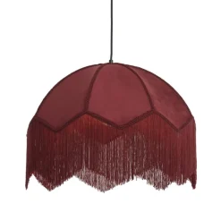 Hanglamp Malagia Velvet Bordeaux 60cm^Trendhopper Outlet