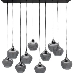 Hanglamp Rolf 10-lichts smoke^Trendhopper Sale