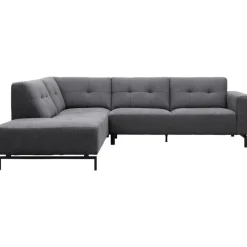Hoekbank Viborg Nero Grey links^Trendhopper Outlet