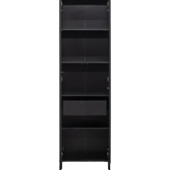 Hoge kast Gravure New Grenen Zwart^Trendhopper Online