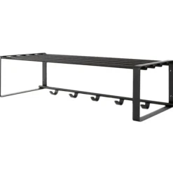 Kapstok Rex 2 zwart 70x19cm^Trendhopper Discount