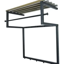 Kapstok Rizzoli 10 haken zwart/eiken^Trendhopper