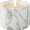 Ledkaars Marble wit 8,5cm hoog^Trendhopper Clearance