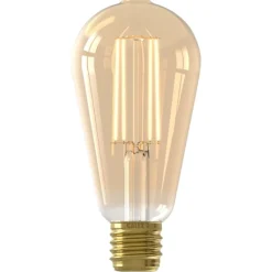 Lichtbron Rustieklamp Recht Goud E27^Trendhopper Discount