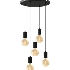 Pendel Retro rond 50cm Zwart^Trendhopper New