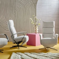 Relaxfauteuil Lunia Dubbel stiksel maat M^Trendhopper Clearance