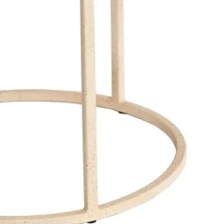 Salontafel Sadar Set van 2 Zand 65X38+75X42 Cm^Trendhopper