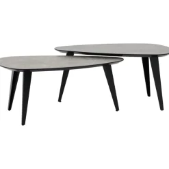 Salontafelset Luna Niervorm 95/95 cm^Trendhopper Best