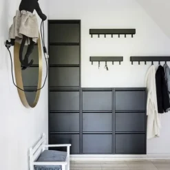 Schoenenkast Bobbie 3 laden zwart (6 paar schoenen)^Trendhopper Discount