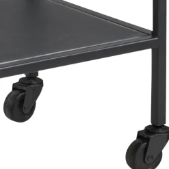 Serveertrolley San Diego zwart met glasplaat^Trendhopper Clearance