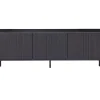 Tv-meubel Gravure New 150 cm Grenen Zwart^Trendhopper Best