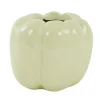 Vaas deco 25x25x21 cm BELLPEPPER glans licht geel^Trendhopper