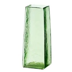 Vaas 10x10x25 cm IDUNA glas olijf groen^Trendhopper