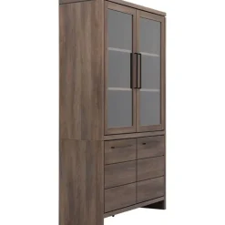 Vitrinekast Sefro 123 cm incl. verlichting^Trendhopper Best