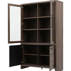 Vitrinekast Sefro 123 cm incl. verlichting^Trendhopper Best