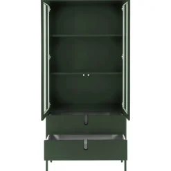 Vitrinekast Unique groen^Trendhopper Outlet