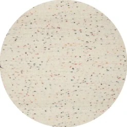 Vloerkleed Mango rond wit multi 99^Trendhopper Sale